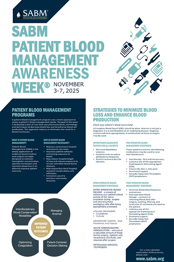 2025 SABM PBM Awareness Week Poster - Download Today!