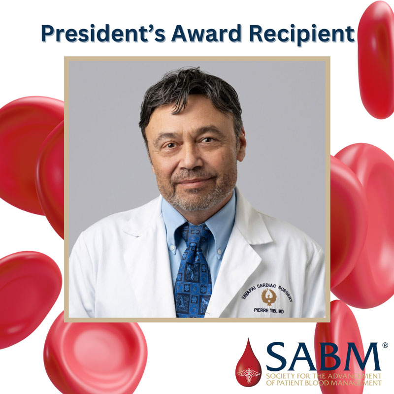 2024 SABM President's Award Winner - Pierre Tibi