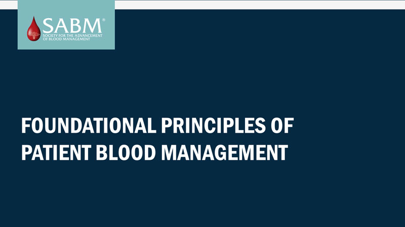 Slidedeck: SABM Foundational Principles of PBM
