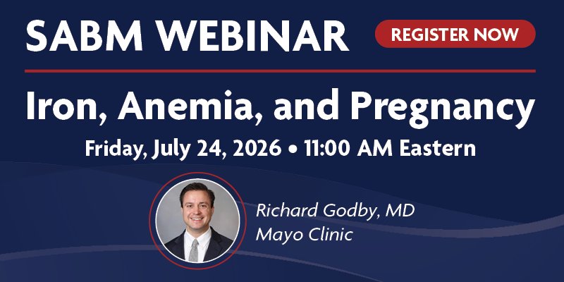 Iron, Anemia, and Pregnancy Webinar
